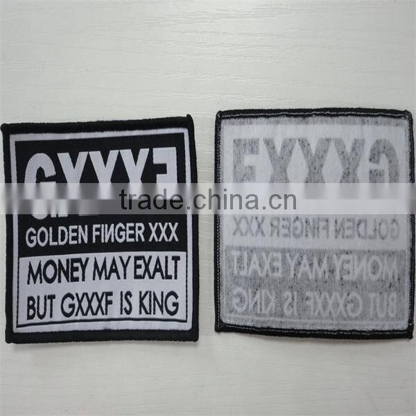 High Quality Hot Selling Merrow Border Woven Patch