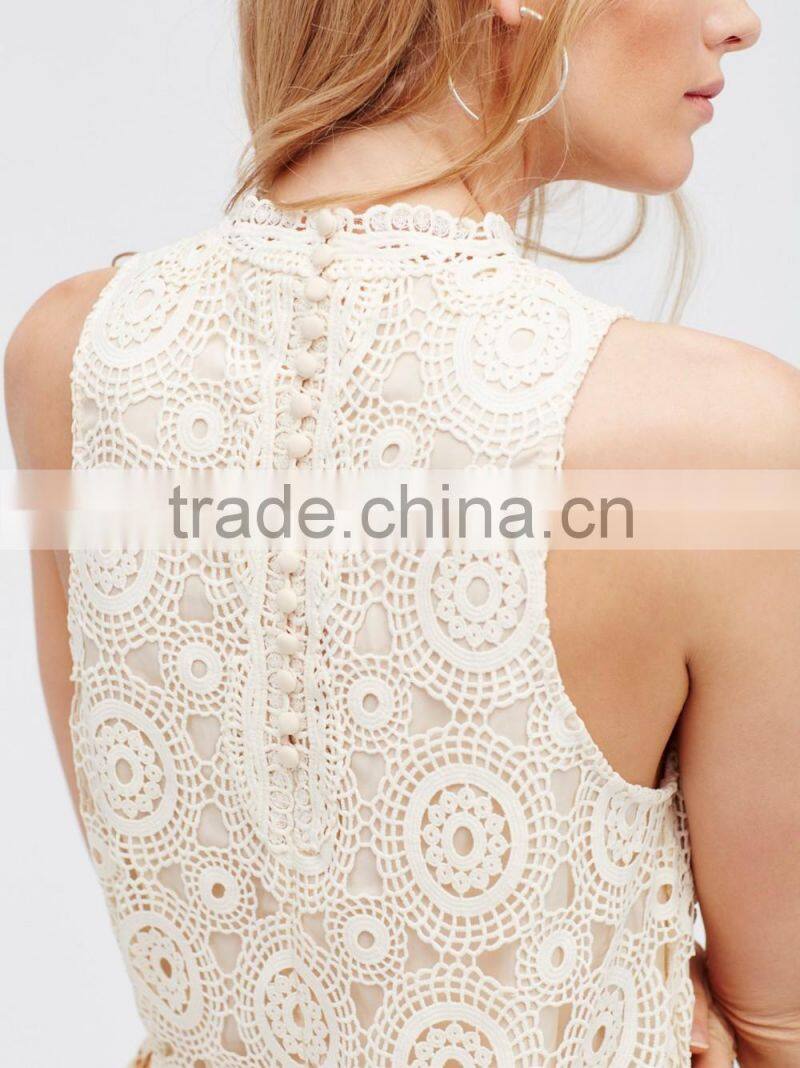 2017 Long Sleeve High Neckline Latest Lace Dresses Fashion Dresses