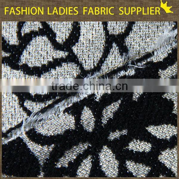 shaoxing textile New designs! poly/ctn jacqaurd fabric,garments fabric,ladies' wearing fabric 210gsm jacquard chenille upholster