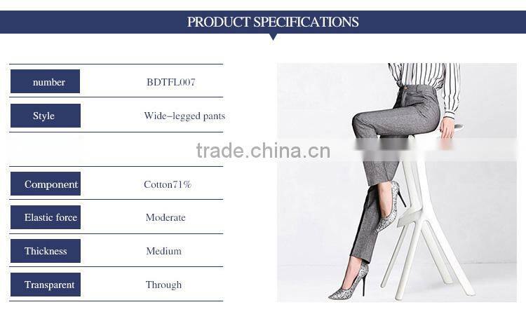 Female small straight pants suit dress pants occupation high waisted jeans leisure trousers custom made as your need
