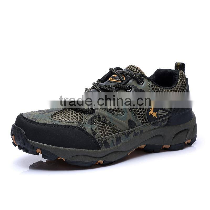 2015 spring hiking shoes popular fashion for male, men camouflage outdoor shoes sneakers climbing boots