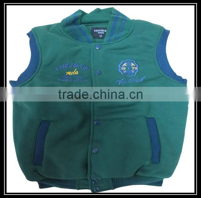 custom fleece fur vest child jacket