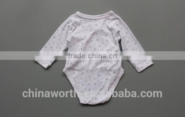 latest model fashion full printed long sleeve Kimono baby romper