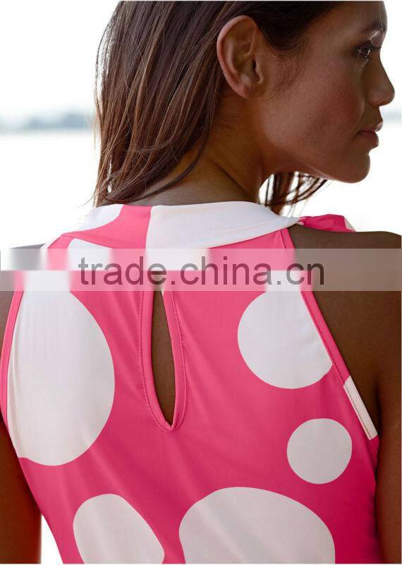 ladies bubble print beach dress women's sun dress mini beach dress