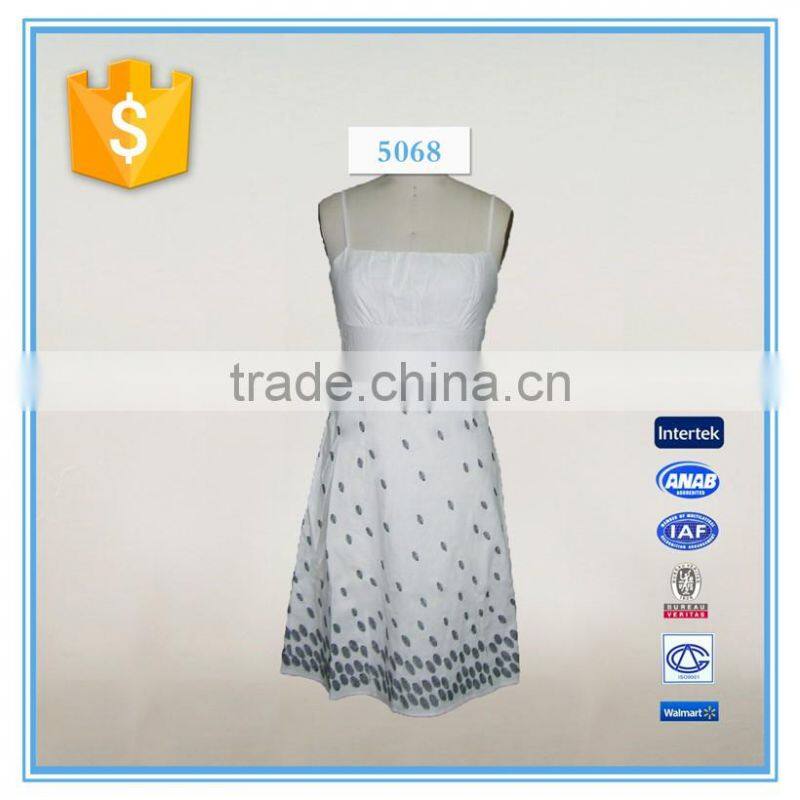 Ladies Spaghetti Strap South Cotton Dress Material Sleeveless Dress