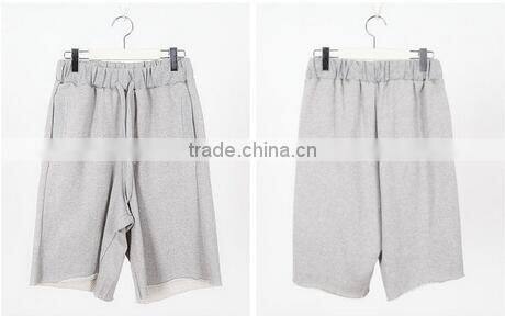 Couple Set Hooded Frayed Pullover + Sweat Shorts