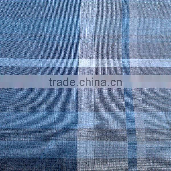 100%cotton yarn dyed slub checks fabric for ladies men's shirt
