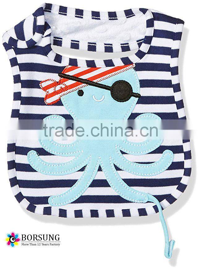 2017 China hot sale custom bandana bibs for baby soft cotton interest baby bib