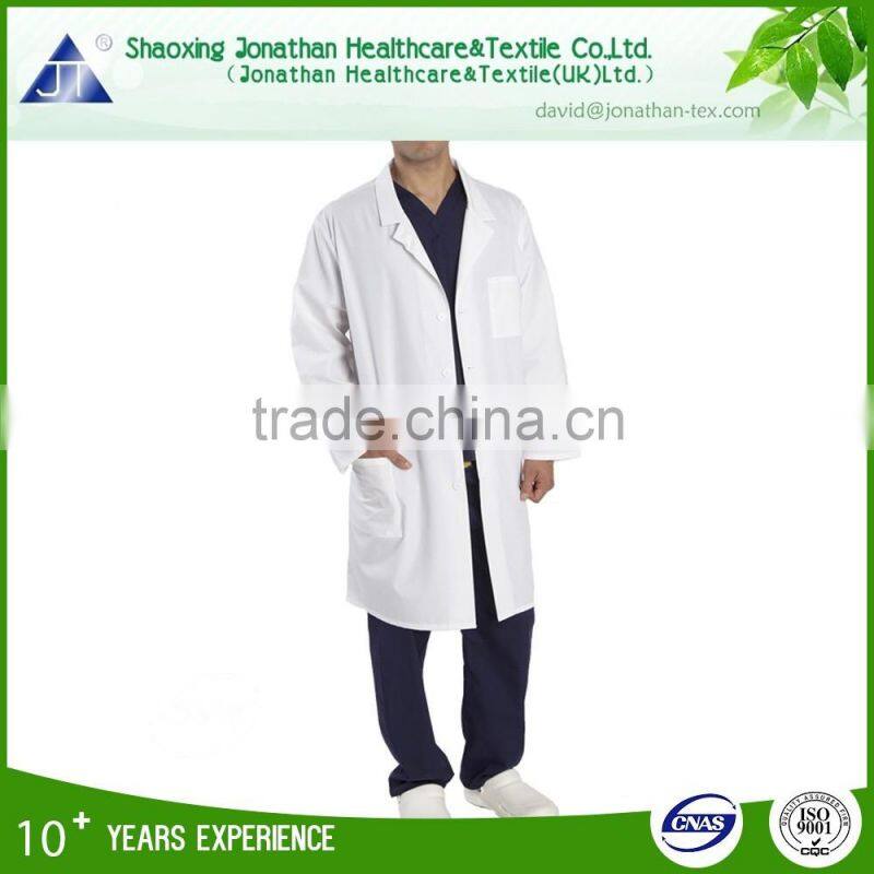 2017 Unisex coats white doctor wear lab coat