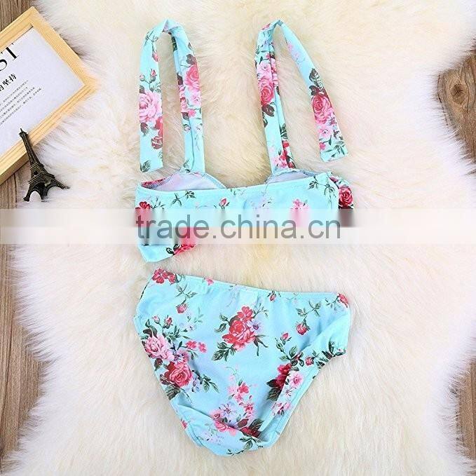 Girl hot biniki flowers swimsuit baby boutique clothing open girl full photo