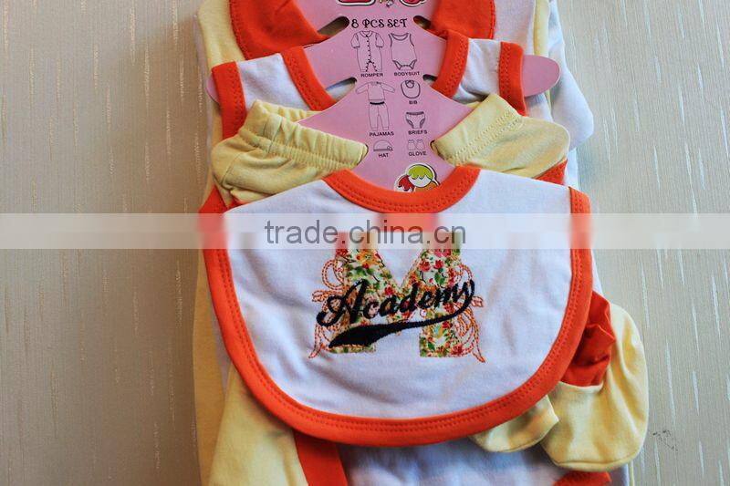 Wholesale New Born Clothing Set Knitted Baby Winter 8 Pcs Clothing Set 8TB1-32