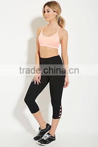 2017 Hot Sale Women Clothing Custom Fashion Blank Cropped Skinny Leggings