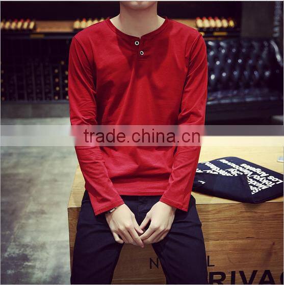 2016 New Design China Factory Long-Sleeved T-shirt Man Clothes The Best Price