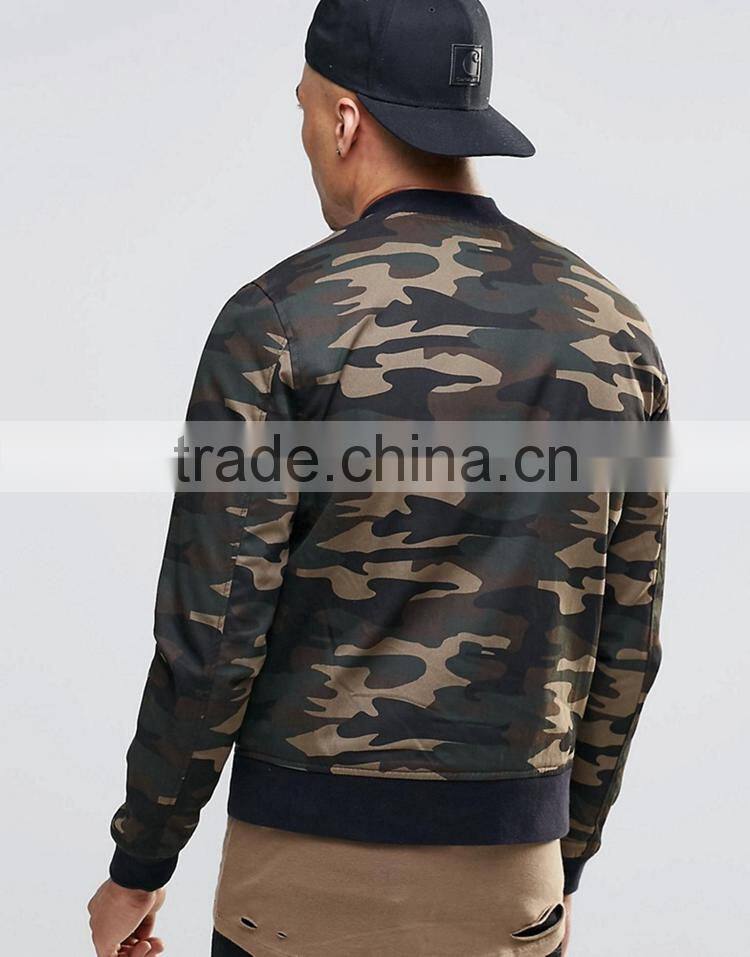 2017 camo customized colors size material figure flattering men military army printed green plain baseball jacket