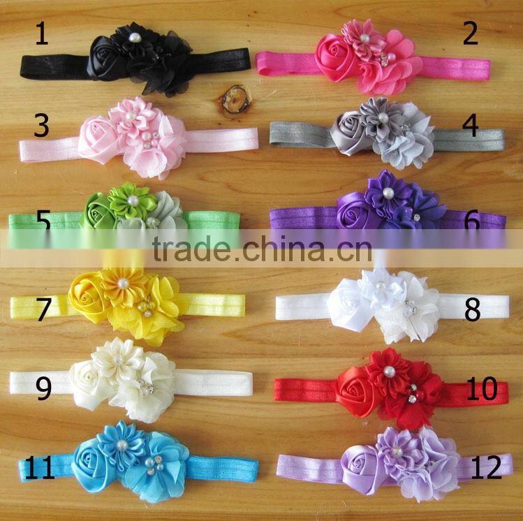 Low price wholesale Gorgeous hair accessories online boutigue girls headbands floral headbands wedding headbands