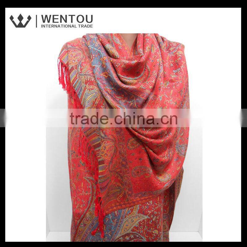 Oversized Soft Red Pashmina Scarf