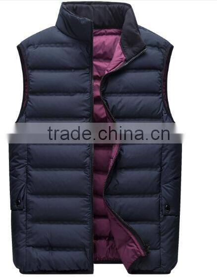 2016 man Winter Down Vest with Factory Price