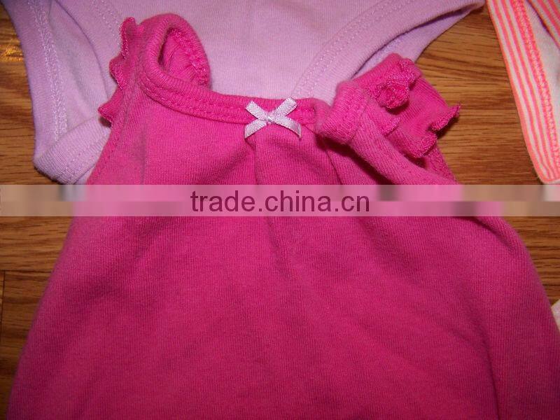 Sleeveless Baby Girl Bodysuits Summer Rompers