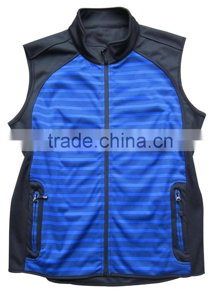 High quality cheap tailored wholesale sport vest outdoor knitted softshell vest