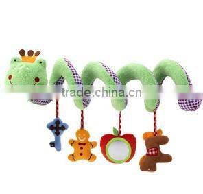 cute frog prince baby toy, baby crib hanging soft toy