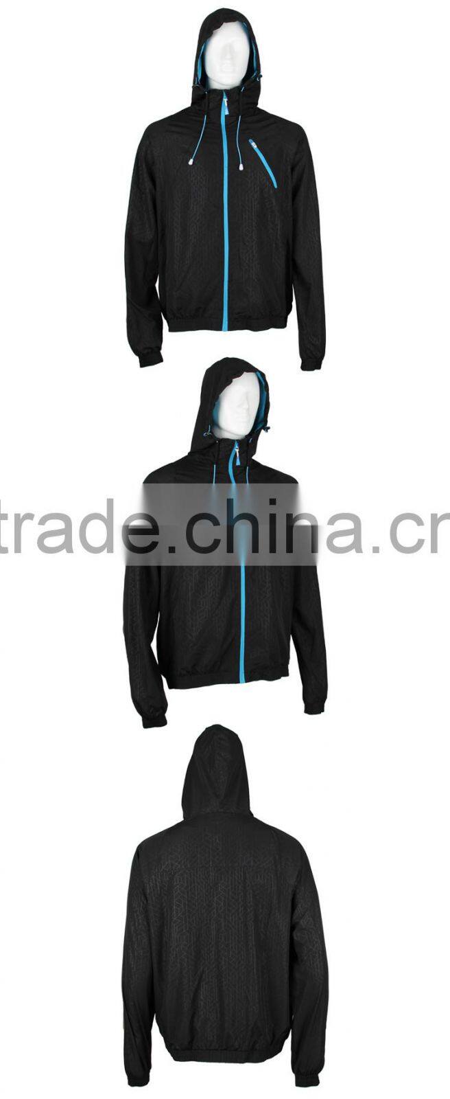 Custom Design Mens Zipper Jacket Sports Jersey New Model for 2016