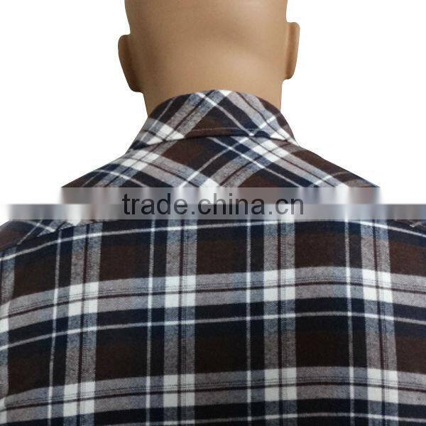 flannel shirt for men double pockets mens dress shirts