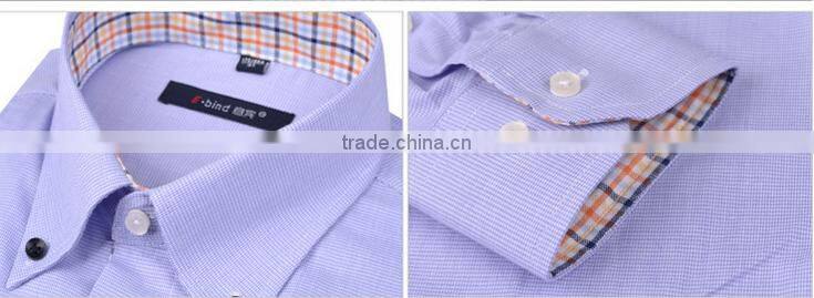 Purple stripe dress shirt designs for men plaids placket button down uniform men's clothing men shirt