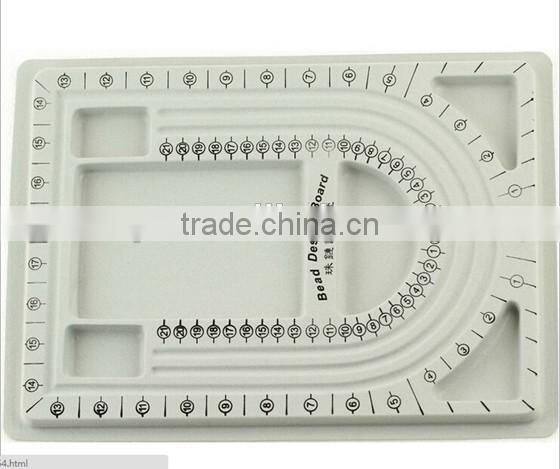 DIY beads design flocking plate/template/board for Necklace