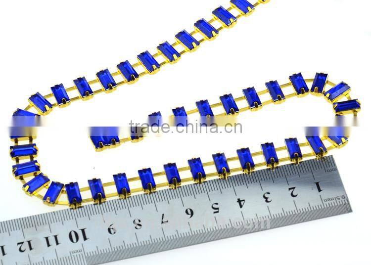 New Design Square Violet Acryl Diamantes de imitacion Recorte