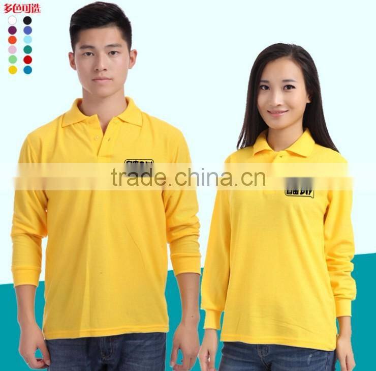 OEM Cheaper custom logo printing couple golf DIY polo T-Shirt