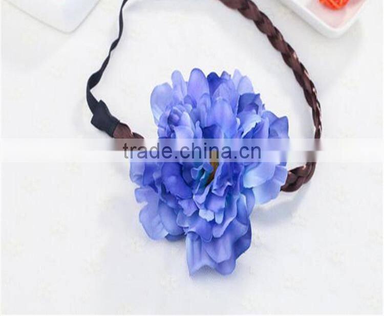 Hawaii Flowers Wig Hairband Wreath Hair Hoop Beach Bohemian Hairpin Fashion