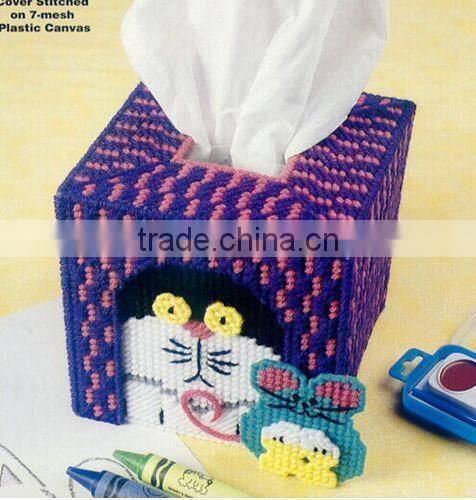DIY goods,3D Cross stitch Embroidery.beautiful.Tissue Box-007-01