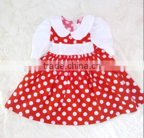 OEM Service Fashion Latest Designs Of Cotton Dress Romantic Long Sleeve Chiffon Fluffy Red Dress Made in China