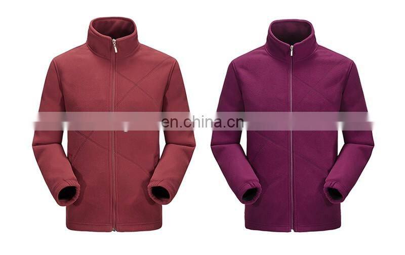High quality Warm polar fleece jacket, softshell polar fleece jacket with customize embroidery logo