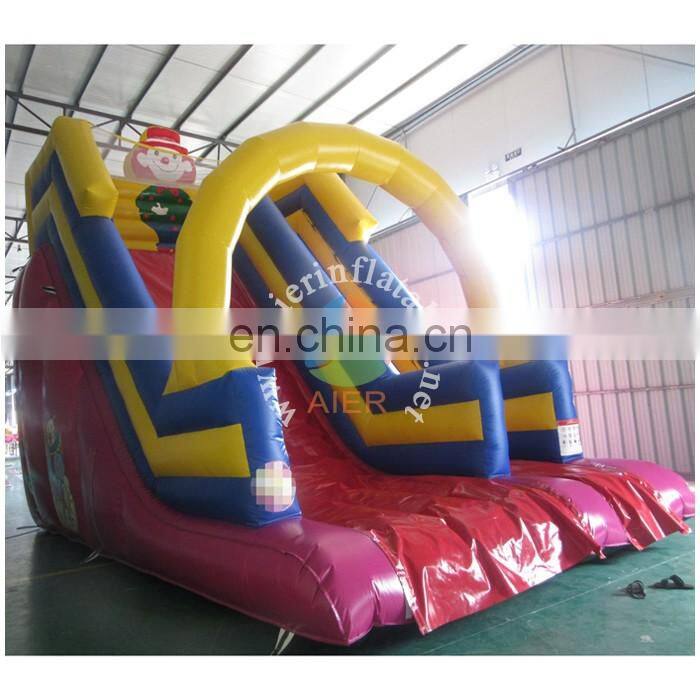 Happy Clown Inflatable Slide with arch