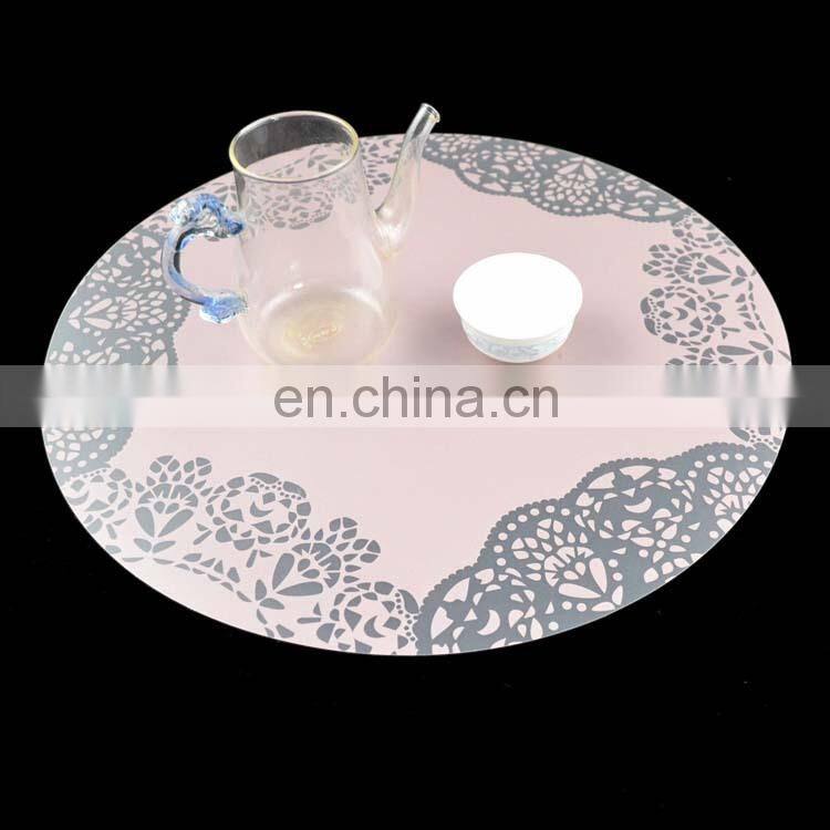 hot sales wholesale round christmas placemats patterns