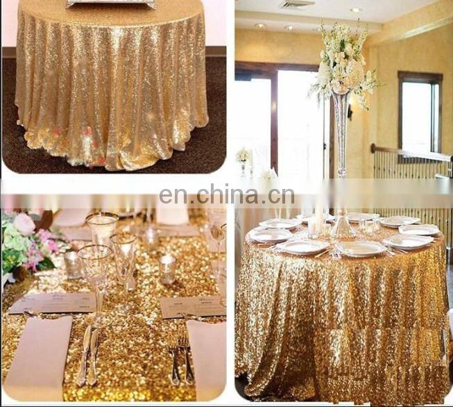 Black Shiny sequin round table cloth rectangular table cloth for wedding decoration