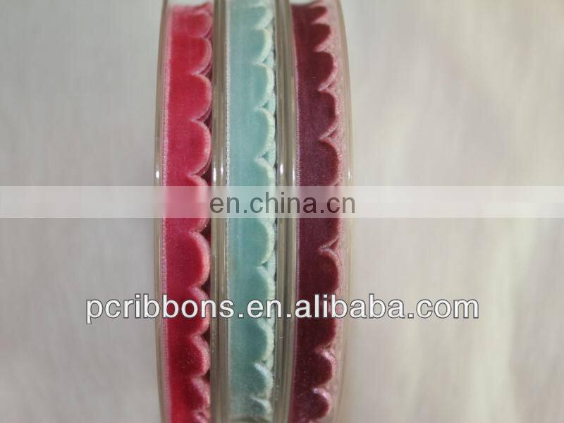 New design ric rac velvet ribbon