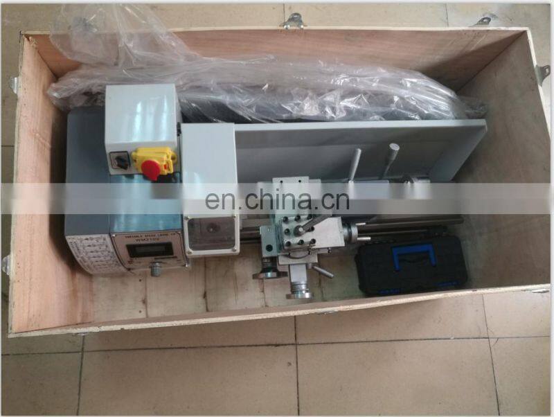 Best Selling Lathe 38mm Spindle Bore Variable Speed Mini Bench Lathe for Steel