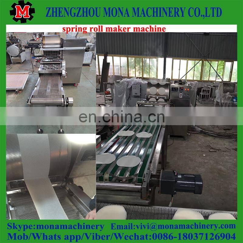 Stainless steel spring roll making machine/automatic square or round spring roll sheet machine with cheap price