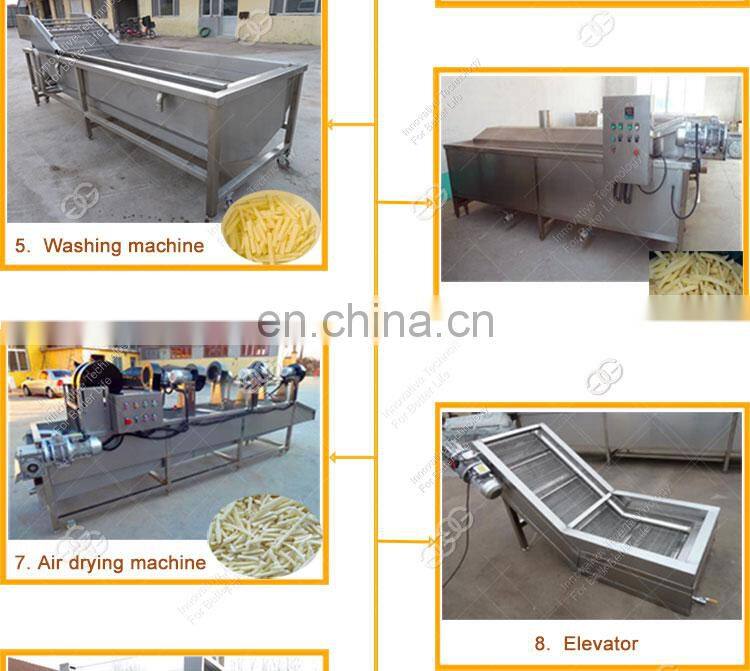 Commercial Automatic French Fries Production Line Potato Chips Making Machine Price