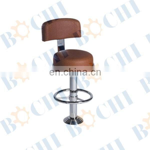 yachts and ships with round base and stainless steel bar stool