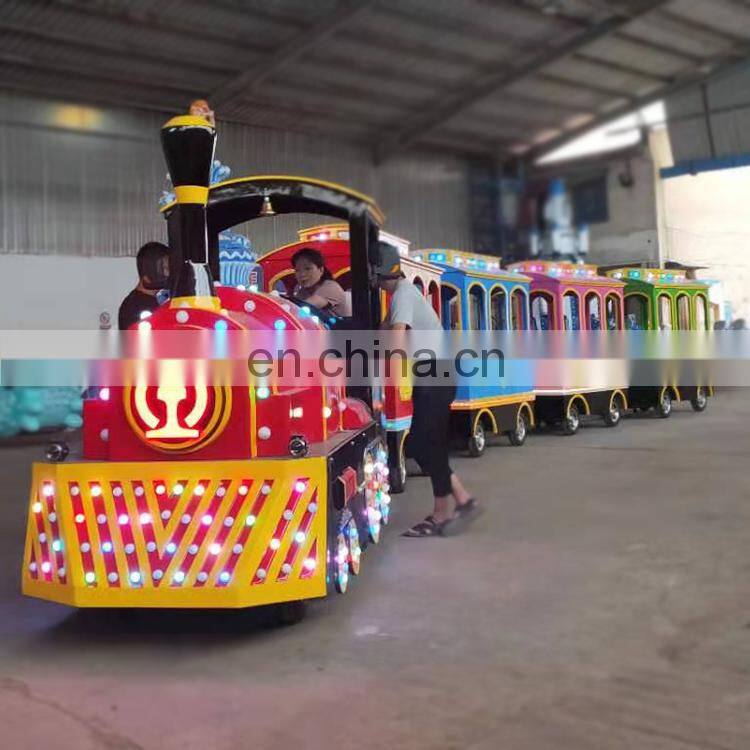 Kids park attractions train trackless amusement park trains for sale