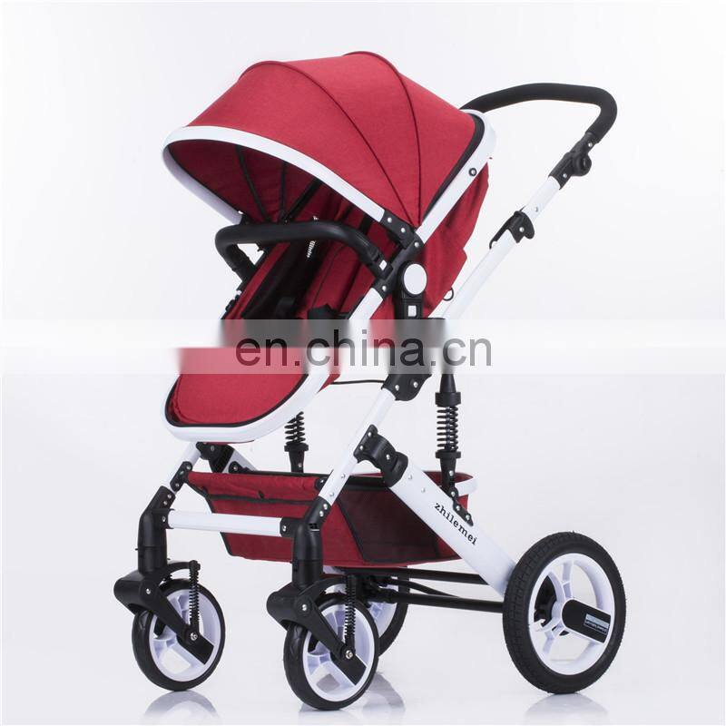 High view aluminum baby stroller/baby strollers 3 in one/baby stroller pram