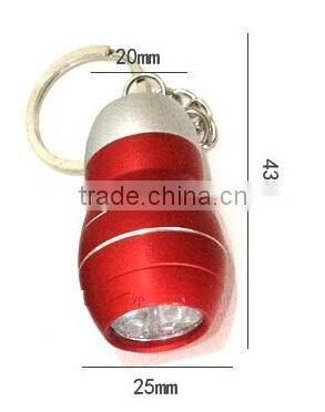 Mini 3 led LED keychain flashlight