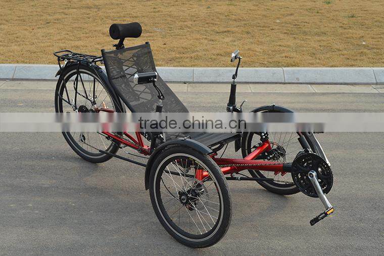 Two Front Wheel Folding Recumbent Trike For Adult