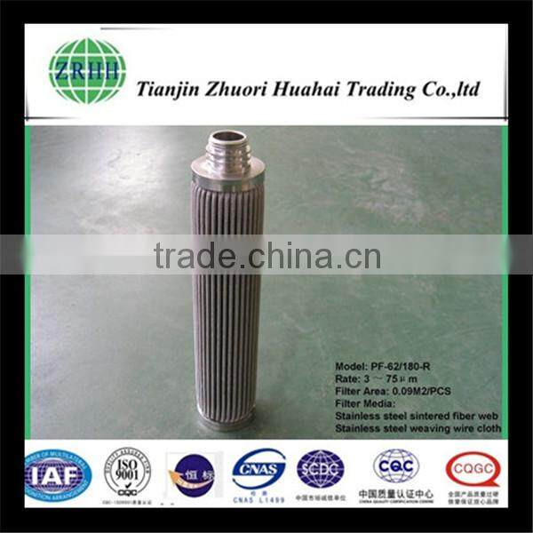 fine micron filtering Pleated Stainless Steel Filter Cartridge