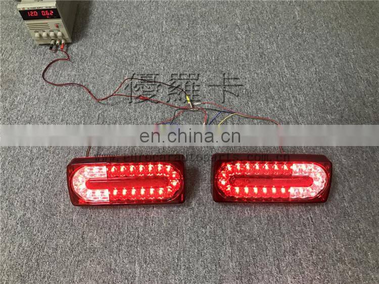 G class w463 led taillights for G63 G65 G55 G500 G350 G400 red color black color rear warning light