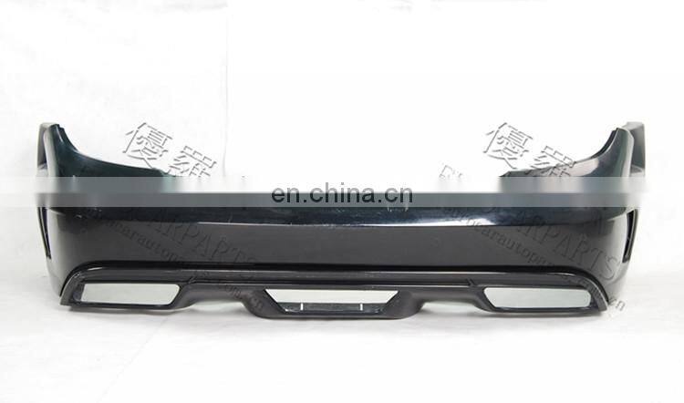 C-CLASS W204 C63 A style Sedan to Black Series style body kit 07~14y FRP front and rear bumpers side skirts fenders muffler