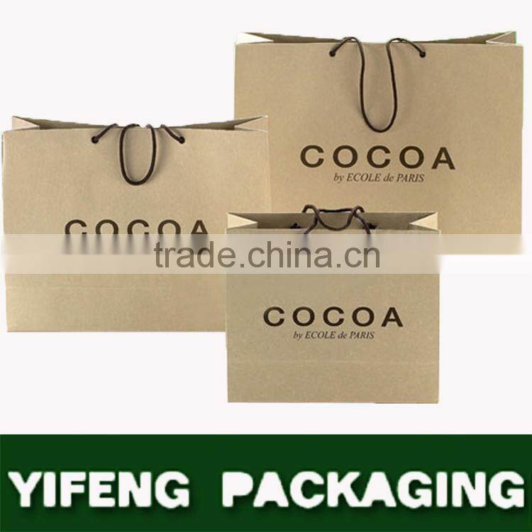 Alibaba Matte Black Color Custom Brown Kraft Paper Bag For Wholesale